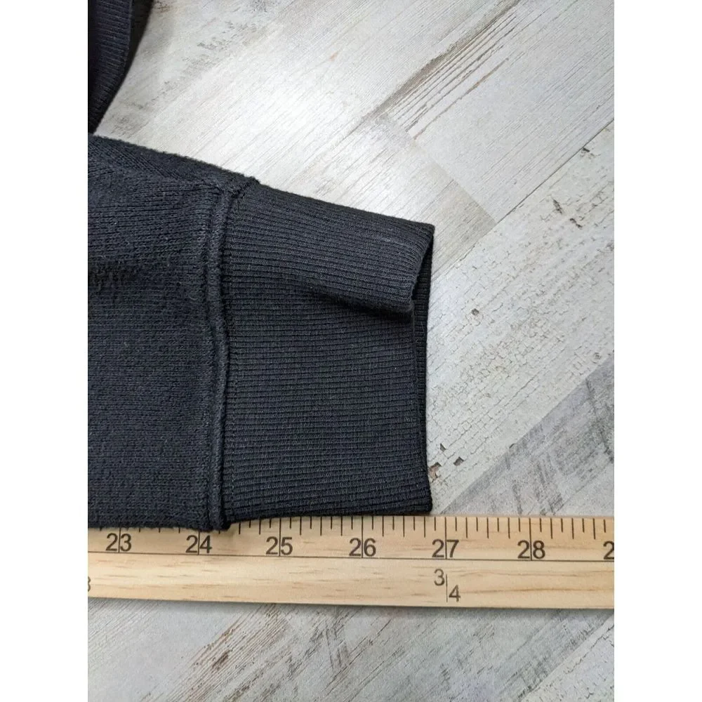 Pendleton Mens 1/4 ZIP Sweater Black Large 100%‎ Cotton Long Sleeve